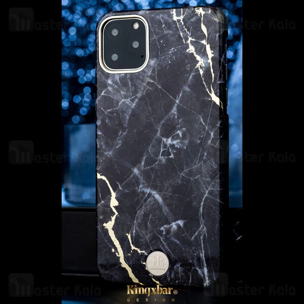 قاب طرح سنگ Apple iPhone 11 Pro Max Kingxbar Swarovski Marble Series Btarcraft