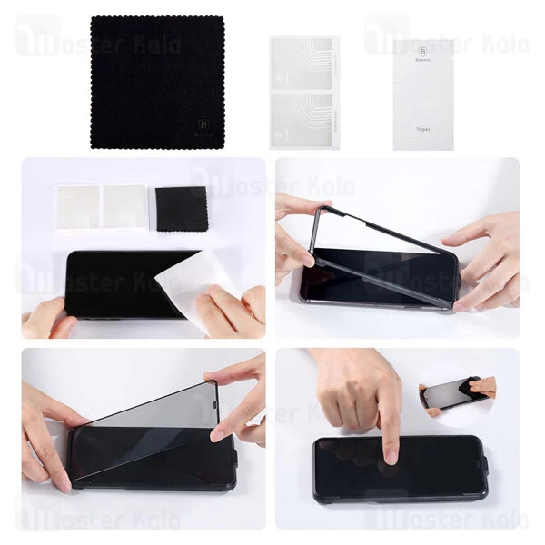 گلس بیسوس Apple iPhone 11 Pro Max / XS Max Baseus SGAPIPH65S-WC01 Privacy Full Screen Protector