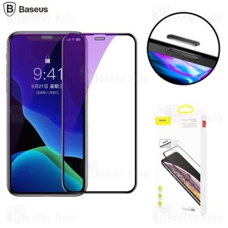 پک 2 تایی محافظ صفحه شیشه ای تمام صفحه ضد اشعه Apple iPhone 11 Pro Max/XS Max Baseus SGAPIPH65-WE01