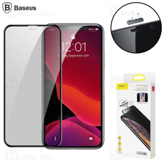 پک 2 تایی گلس حریم شخصی تمام صفحه تمام چسب Apple iPhone 11 Pro / XS / X Baseus SGAPIPH58S-WC01