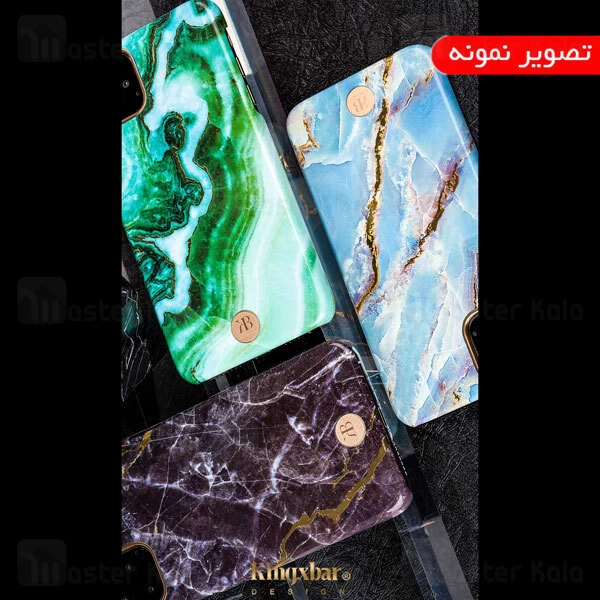 قاب طرح سنگ Apple iPhone 11 Pro Max Kingxbar Swarovski Marble Series Btarcraft