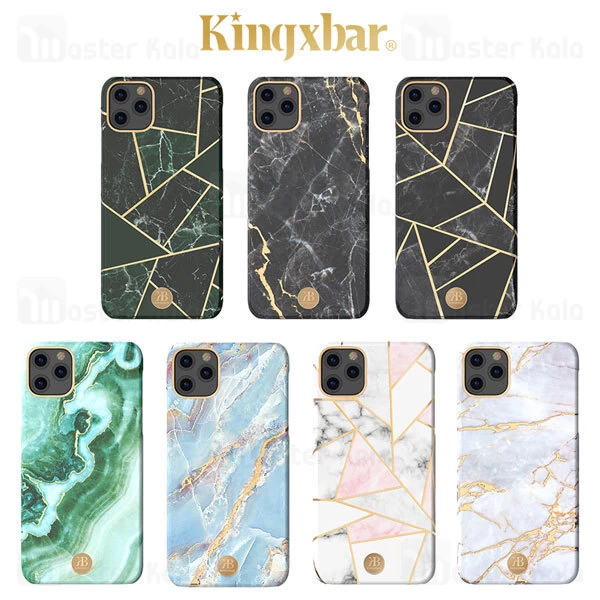 قاب طرح سنگ Apple iPhone 11 Pro Max Kingxbar Swarovski Marble Series Btarcraft