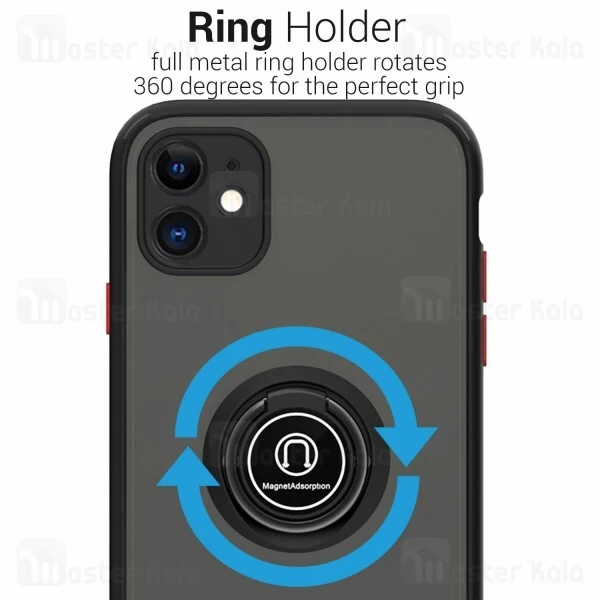 قاب محافظ Apple iPhone 11 Matte Hybrid Ring Case