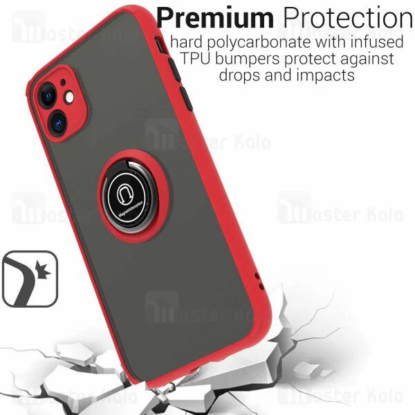 قاب محافظ Apple iPhone 11 Matte Hybrid Ring Case