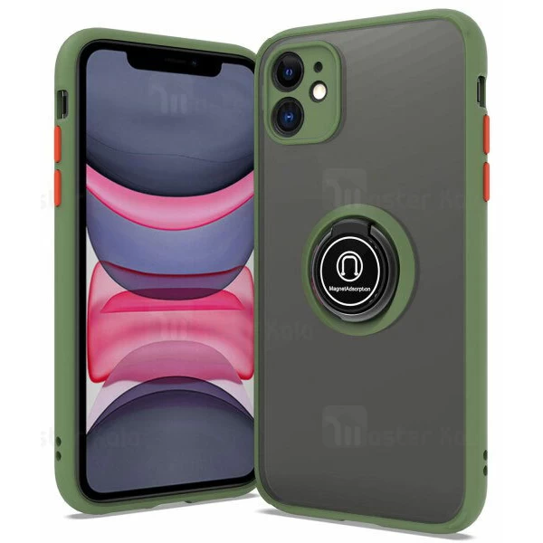 قاب محافظ Apple iPhone 11 Matte Hybrid Ring Case