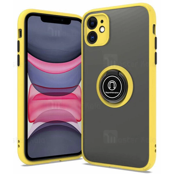قاب محافظ Apple iPhone 11 Matte Hybrid Ring Case