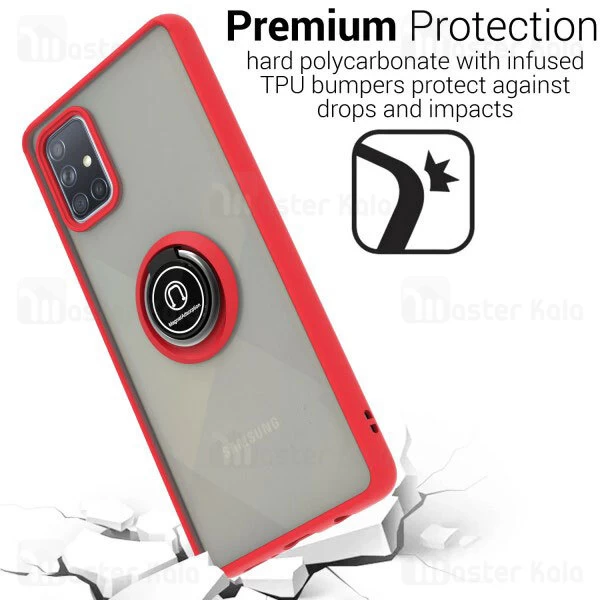 قاب محافظ Samsung Galaxy A51 / A515 Matte Hybrid Ring Case