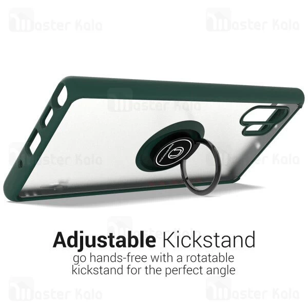 قاب محافظ Samsung Galaxy Note 10 Plus Matte Hybrid Ring Case