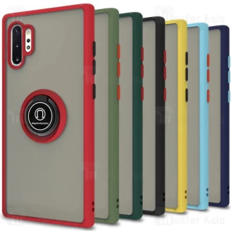 قاب مات هیبریدی انگشتی Samsung Galaxy Note 10 Plus Matte Hybrid Ring Case