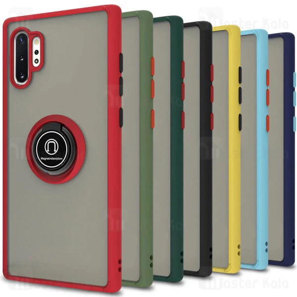 قاب محافظ Samsung Galaxy Note 10 Plus Matte Hybrid Ring Case