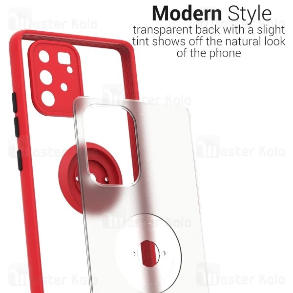 قاب محافظ Samsung Galaxy S10 Lite / A91 Matte Hybrid Ring Case