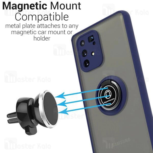 قاب محافظ Samsung Galaxy S10 Lite / A91 Matte Hybrid Ring Case