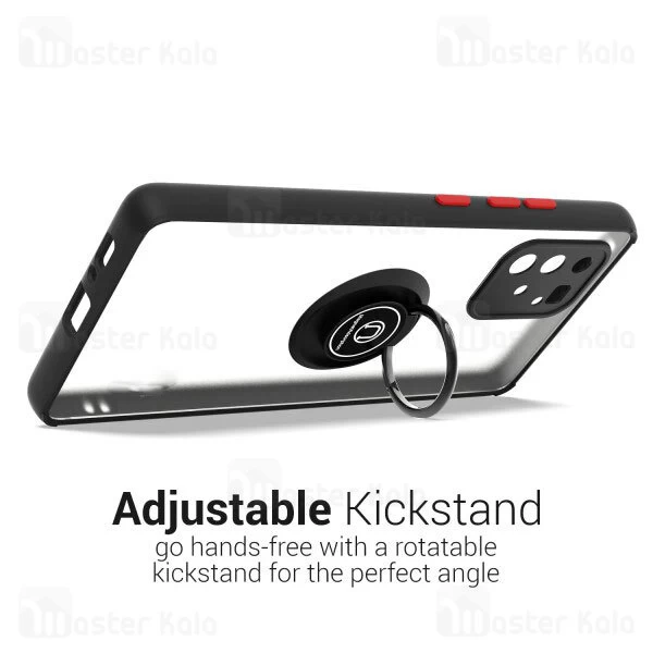 قاب محافظ Samsung Galaxy S10 Lite / A91 Matte Hybrid Ring Case