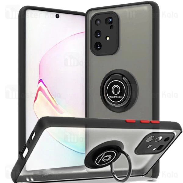 قاب محافظ Samsung Galaxy S10 Lite / A91 Matte Hybrid Ring Case