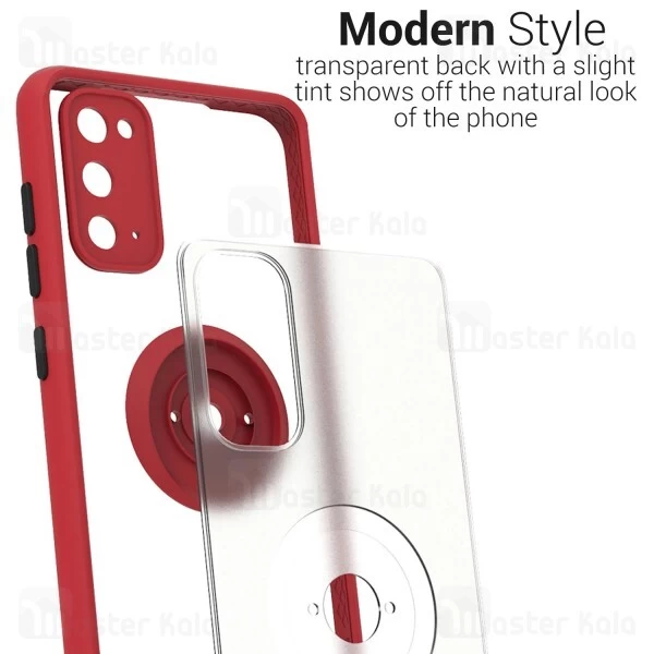 قاب محافظ Samsung Galaxy S20 Matte Hybrid Ring Case