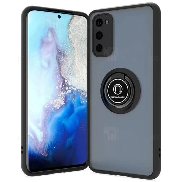 قاب محافظ Samsung Galaxy S20 Matte Hybrid Ring Case