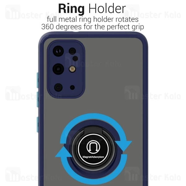 قاب محافظ Samsung Galaxy S20 Plus Matte Hybrid Ring Case