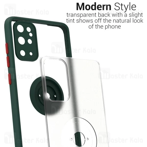 قاب محافظ Samsung Galaxy S20 Plus Matte Hybrid Ring Case