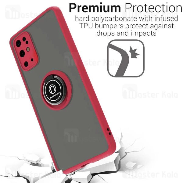 قاب محافظ Samsung Galaxy S20 Plus Matte Hybrid Ring Case