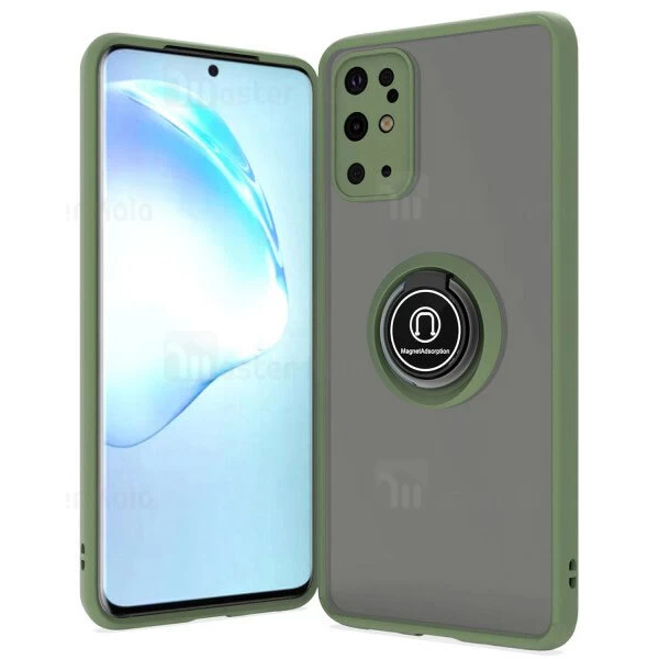 قاب محافظ Samsung Galaxy S20 Plus Matte Hybrid Ring Case