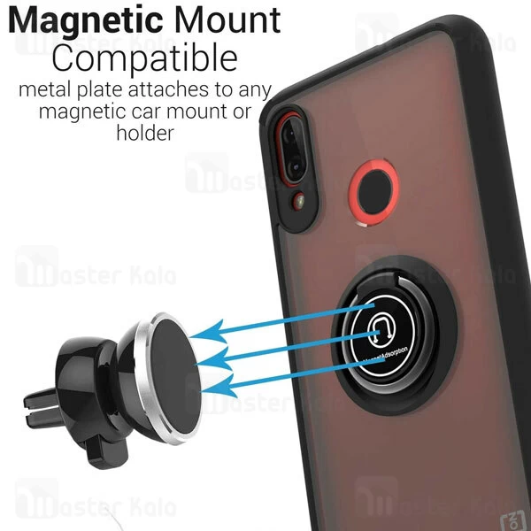 قاب محافظ Xiaomi Redmi Note 7 / Note 7 Pro Matte Hybrid Ring Case