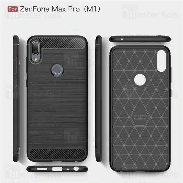 قاب محافظ ژله ای Asus Zenfone Max Pro M1 ZB601KL / ZB602KL Fiber Carbon Rugged Armor Case