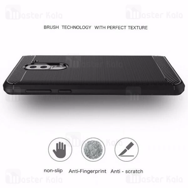 قاب محافظ ژله ای Huawei Honor 6x / GR5 2017 Fiber Carbon Rugged Armor Case