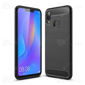 قاب محافظ ژله ای هواوی Huawei Nova 3i / P Smart Plus Rugged Armor Fiber Carbon