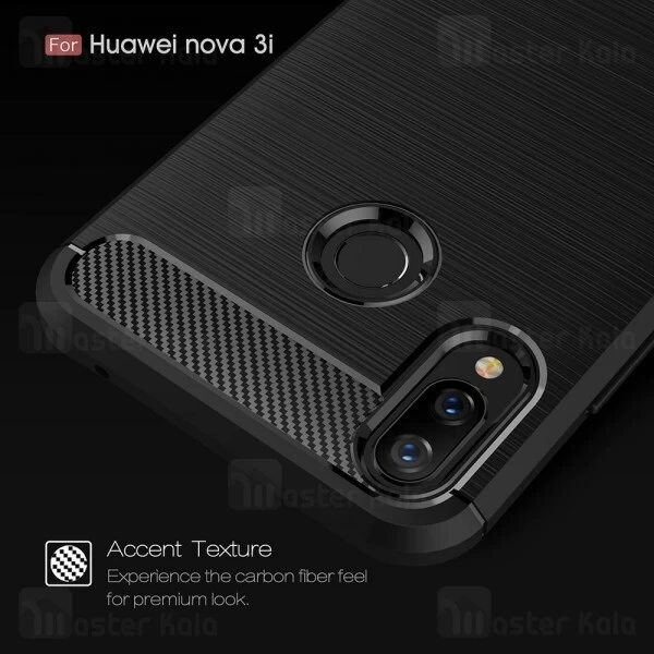 قاب محافظ ژله ای Huawei Nova 3i / P Smart Plus Fiber Carbon Rugged Armor Case