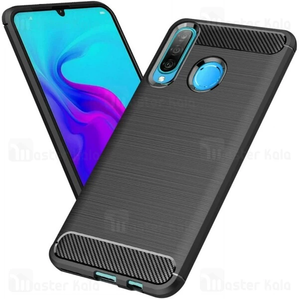 قاب محافظ ژله ای Huawei P30 Lite / Nova 4e Fiber Carbon Rugged Armor Case