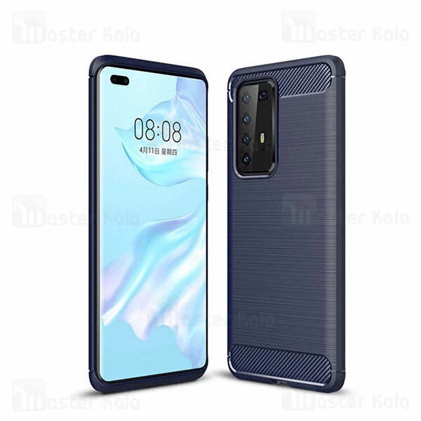 قاب محافظ ژله ای Huawei P40 Pro Fiber Carbon Rugged Armor Case
