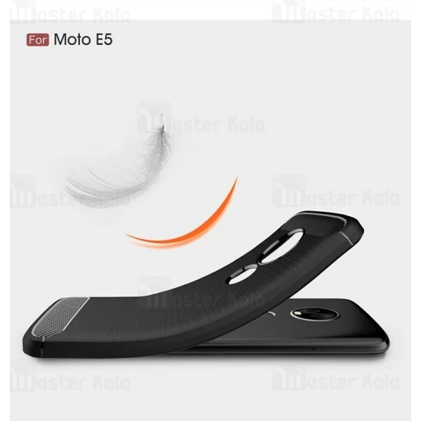 قاب محافظ ژله ای Motorola Moto E5 Fiber Carbon Rugged Armor Case