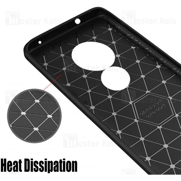 قاب محافظ ژله ای Motorola Moto E5 Plus Fiber Carbon Rugged Armor Case