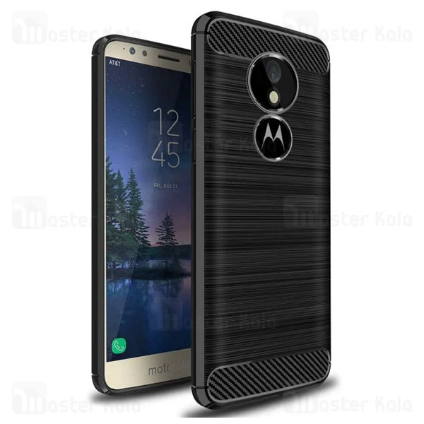قاب محافظ ژله ای Motorola Moto E5 Plus Fiber Carbon Rugged Armor Case
