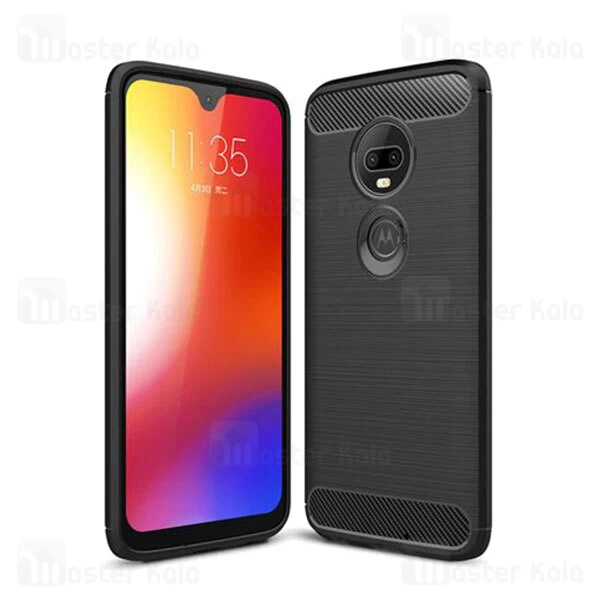 قاب محافظ ژله ای Motorola Moto G7 Fiber Carbon Rugged Armor Case