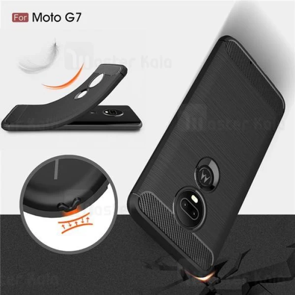 قاب محافظ ژله ای Huawei P40 Pro Fiber Carbon Rugged Armor Case