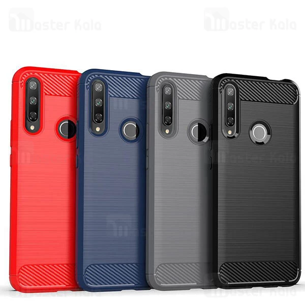 قاب محافظ ژله ای Huawei Y7p Fiber Carbon Rugged Armor Case