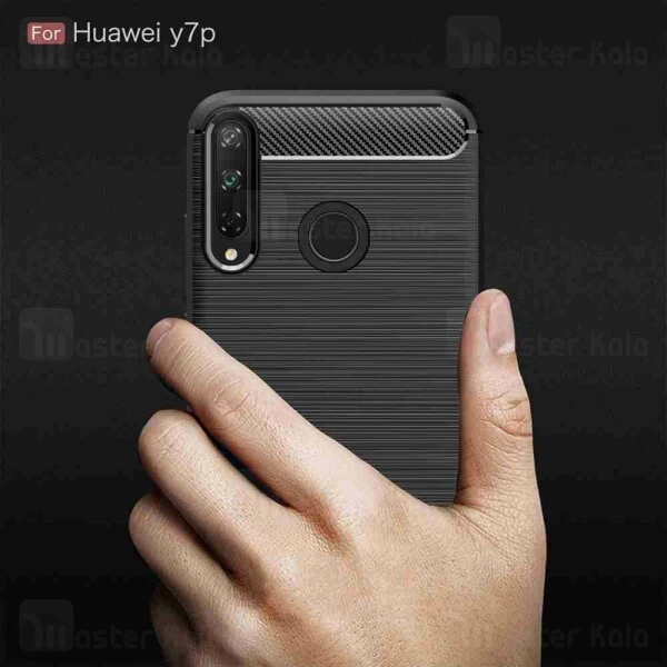 قاب محافظ ژله ای Huawei Y7p Fiber Carbon Rugged Armor Case