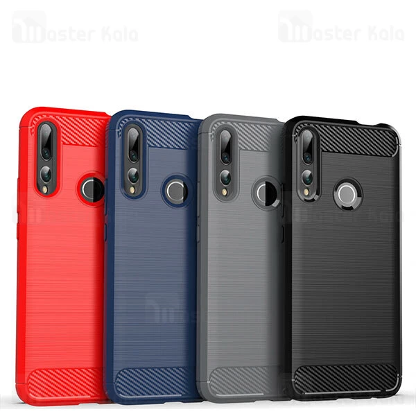 قاب محافظ ژله ای Huawei Y9 Prime 2019 / Honor 9x Global Fiber Carbon Rugged Armor Case