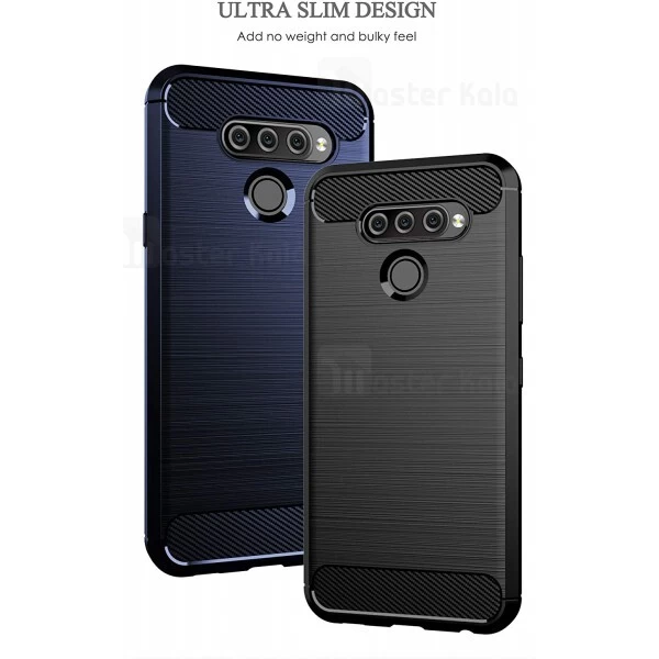 قاب محافظ ژله ای LG K50 / K12 Max Fiber Carbon Rugged Armor Case