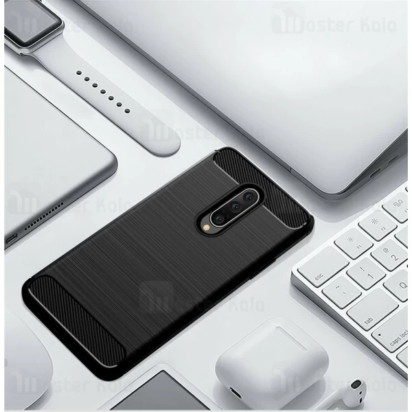 قاب محافظ ژله ای OnePlus 7 Pro Fiber Carbon Rugged Armor Case
