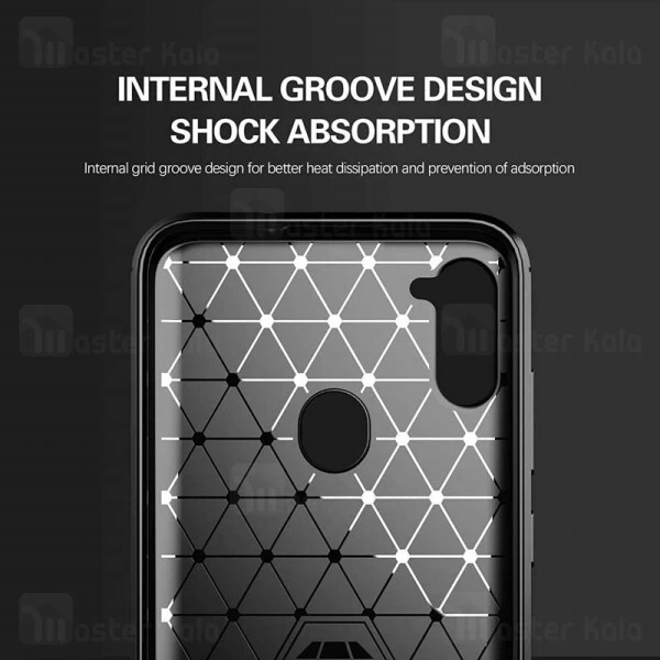 قاب محافظ ژله ای Samsung Galaxy A11 Fiber Carbon Rugged Armor Case