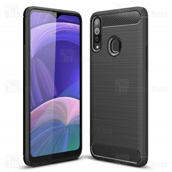 قاب محافظ ژله ای Samsung Galaxy A20s Fiber Carbon Rugged Armor Case