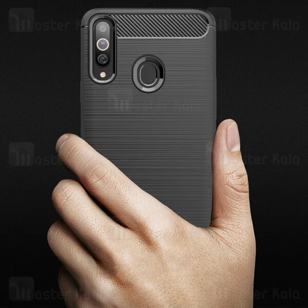 قاب محافظ ژله ای Samsung Galaxy A20s Fiber Carbon Rugged Armor Case