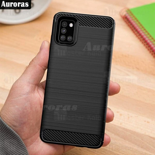 قاب محافظ ژله ای Samsung Galaxy A31 Fiber Carbon Rugged Armor Case