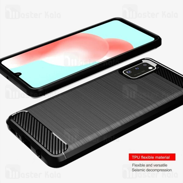قاب محافظ ژله ای Samsung Galaxy A41 Fiber Carbon Rugged Armor Case