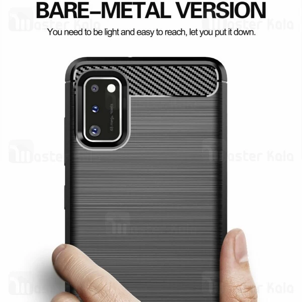 قاب محافظ ژله ای Samsung Galaxy A41 Fiber Carbon Rugged Armor Case