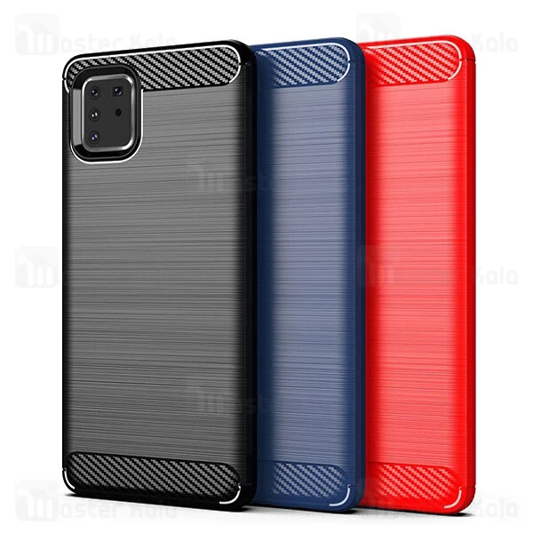 قاب محافظ ژله ای Samsung Galaxy Note 10 Lite Fiber Carbon Rugged Armor Case