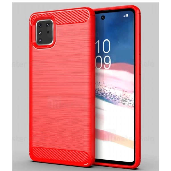 قاب محافظ ژله ای Samsung Galaxy Note 10 Lite Fiber Carbon Rugged Armor Case