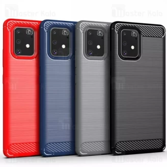 قاب محافظ ژله ای سامسونگ Samsung Galaxy S10 Lite Rugged Armor Fiber Carbon